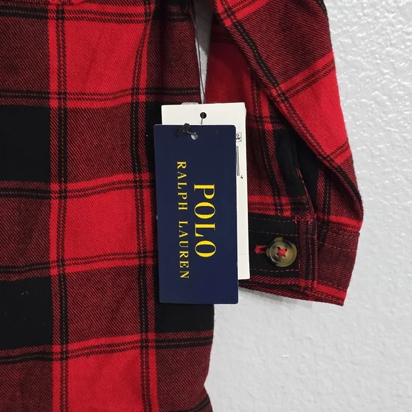 Polo Ralph Lauren cotton plaid long sleeve shirt. Toddler size 2. Nwt - Picture 3 of 4